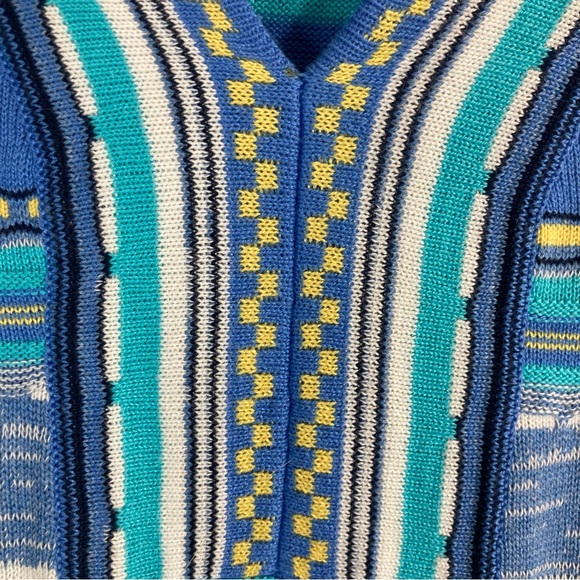 Venus Blue and Teal Striped Sweater Dress Size S - Picture 5 of 15